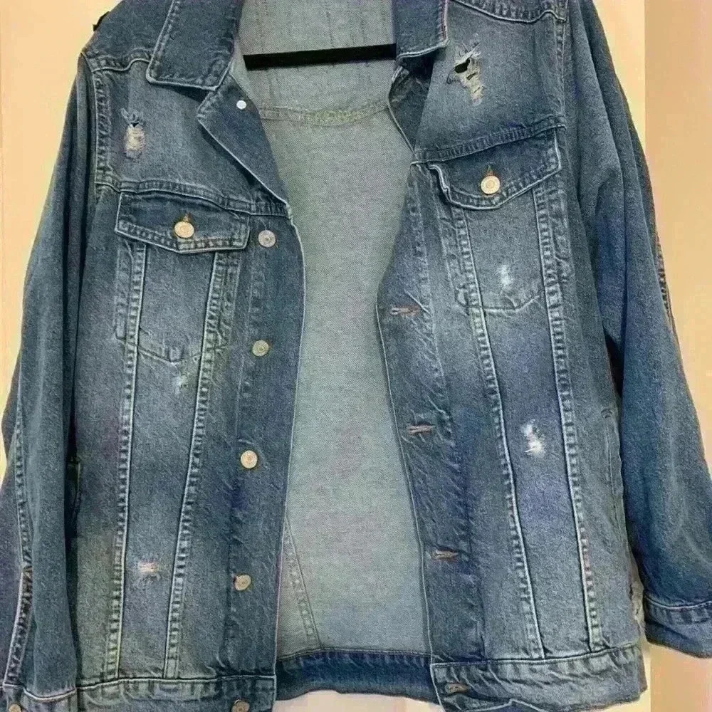 Hand Painted Denim Jacket - Picture 3 of 7